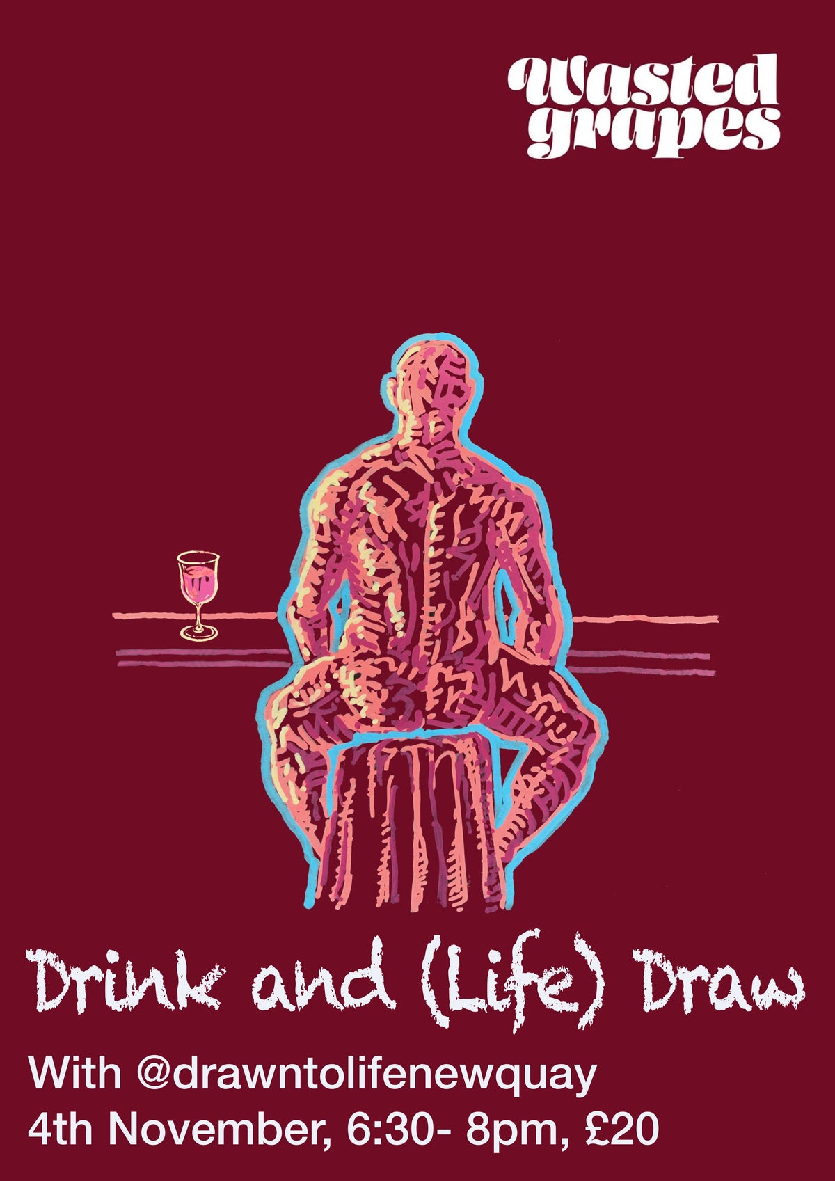 Life Drawing Class | Wednesday 4 November 2026 | Wasted Grapes